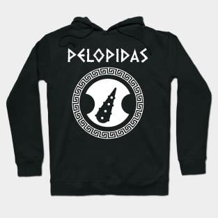 Pelopidas of Thebes Ancient Greek City-State Sacred Band Shield Hoodie